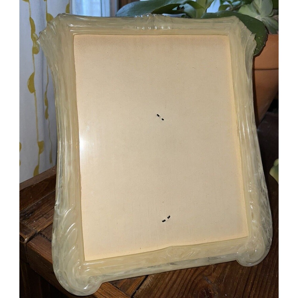 Bakelite Or Celluloid Translucent Ivory 11x 9 Vintage Picture Frame Rare, Unique